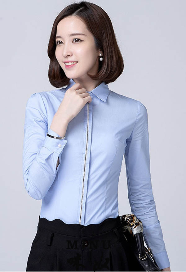 女士長(zhǎng)袖襯衫定做